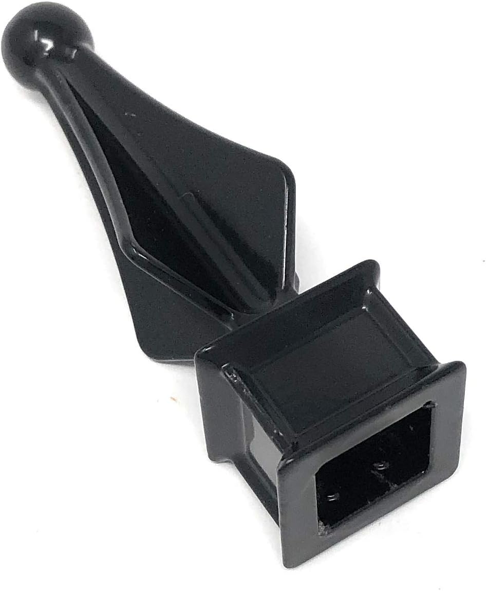 Aluminum Black Quad Flare Finial Set of 10