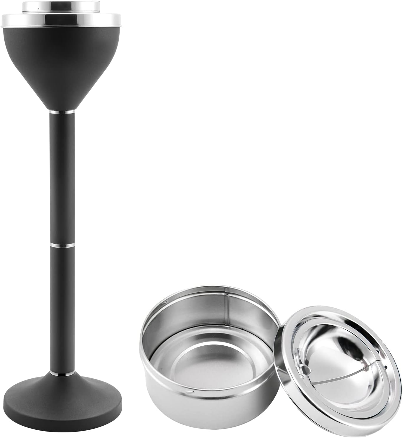 Anfrere Standing Ashtray Outdoor Large Tall Metal Ash Tray