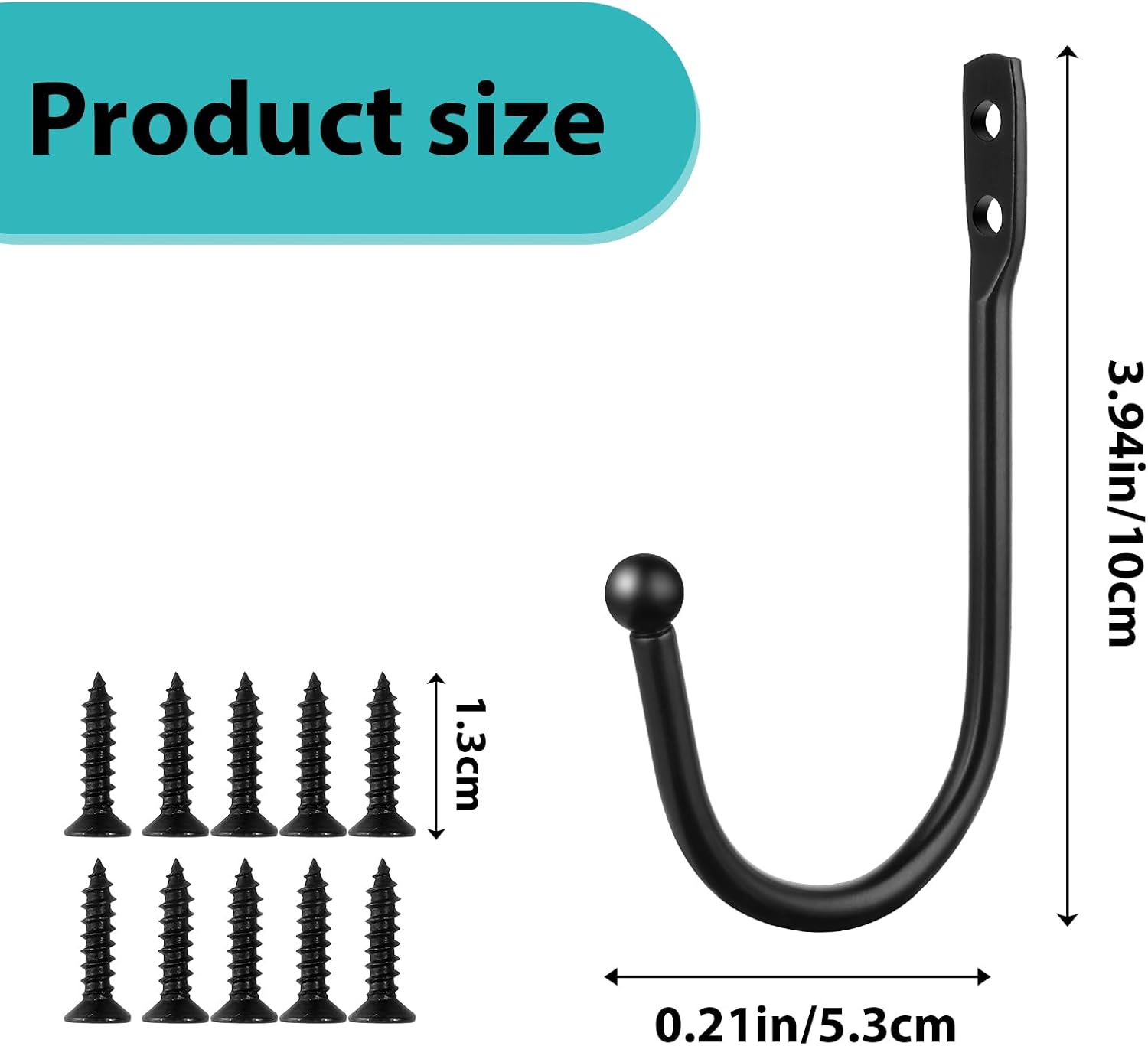 8 PCS Black Curtain Tie Backs Decorative Holders