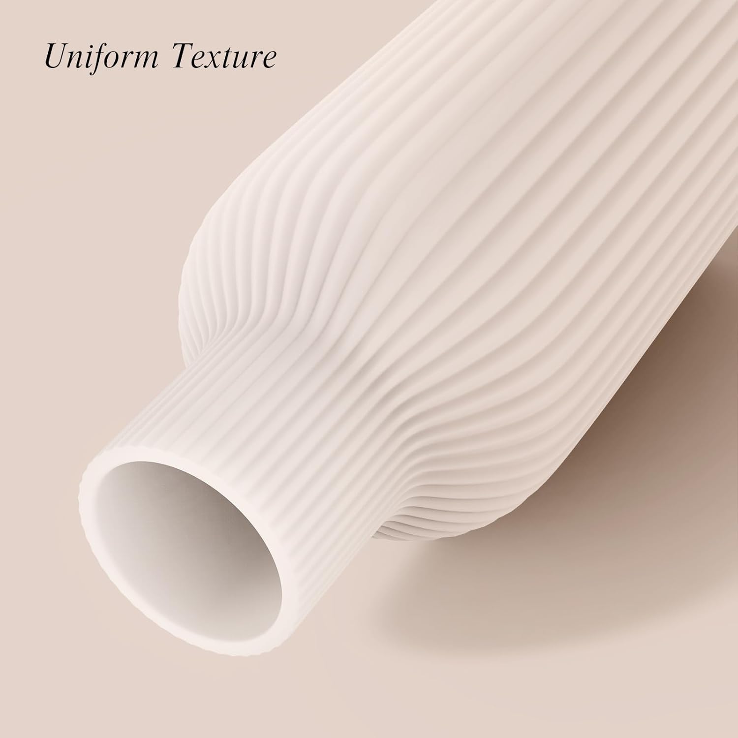 White Ceramic Vase for Modern Home Decor