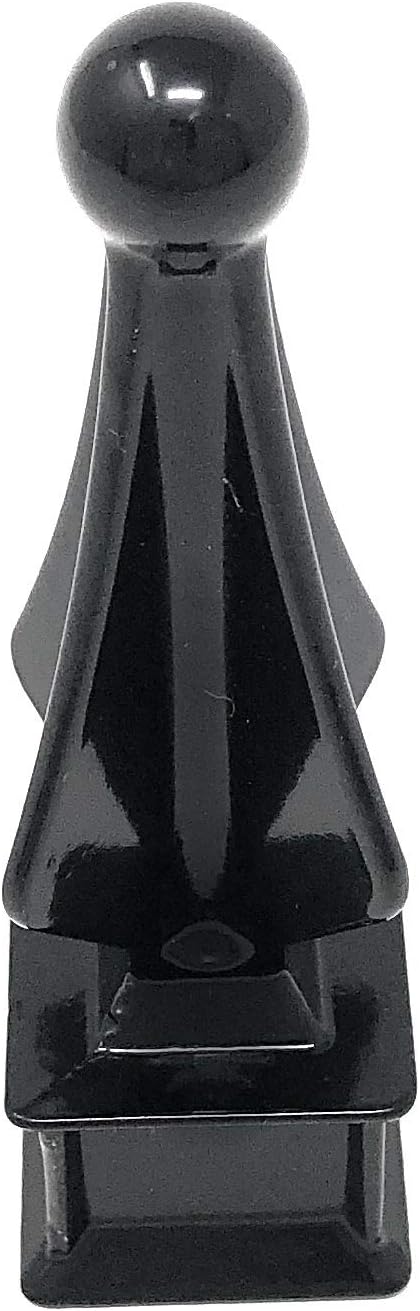 Aluminum Black Quad Flare Finial Set of 10