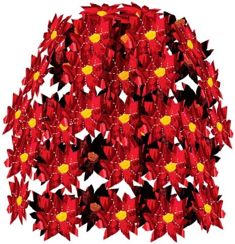 Beistle Poinsettia Cascade Centerpiece 1 Count