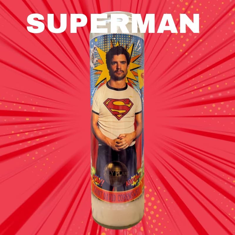 David Corenswet Superman Devotional Prayer Candle