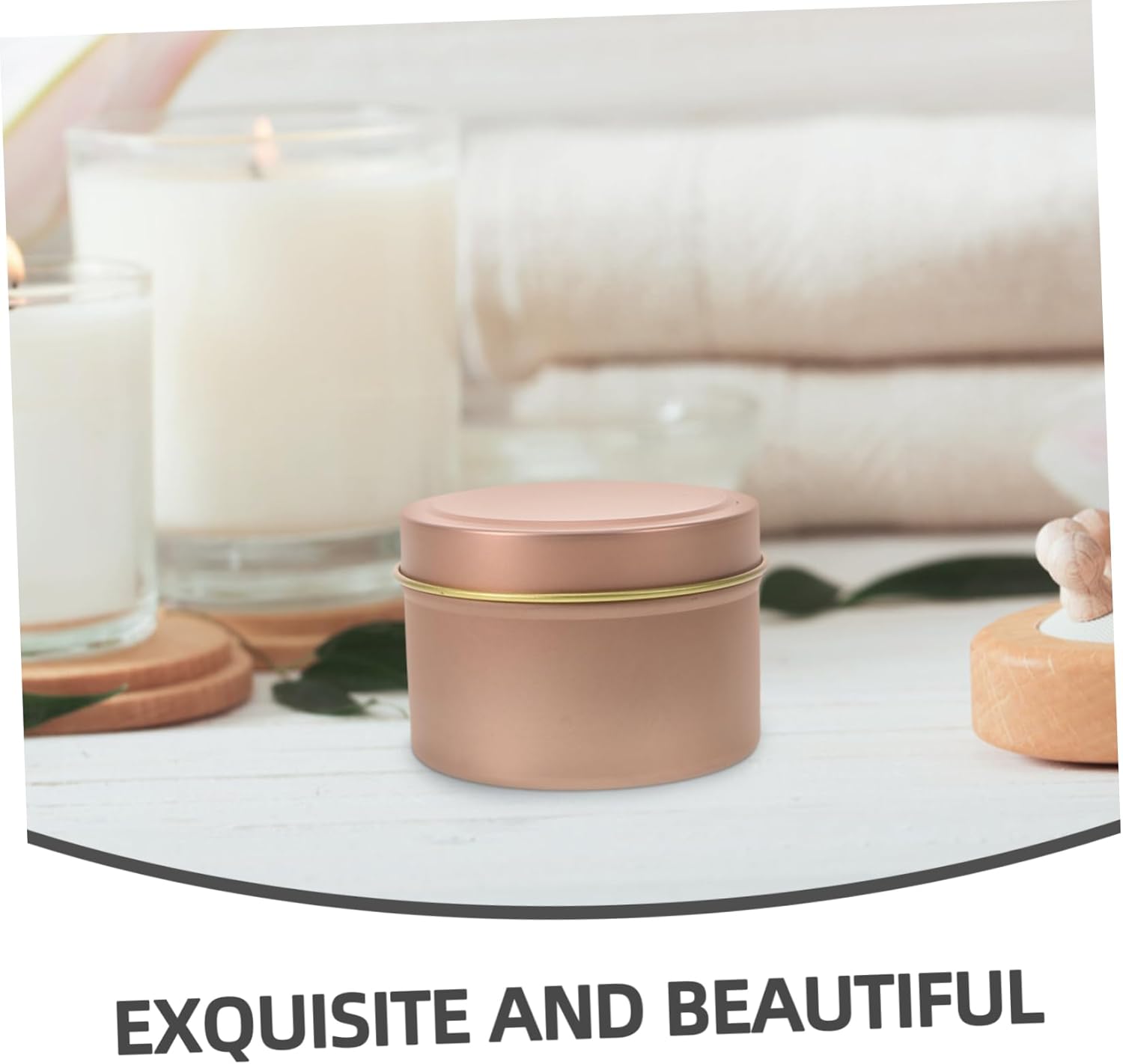12pcs Metal Candle Tins for DIY Aromatherapy Jars