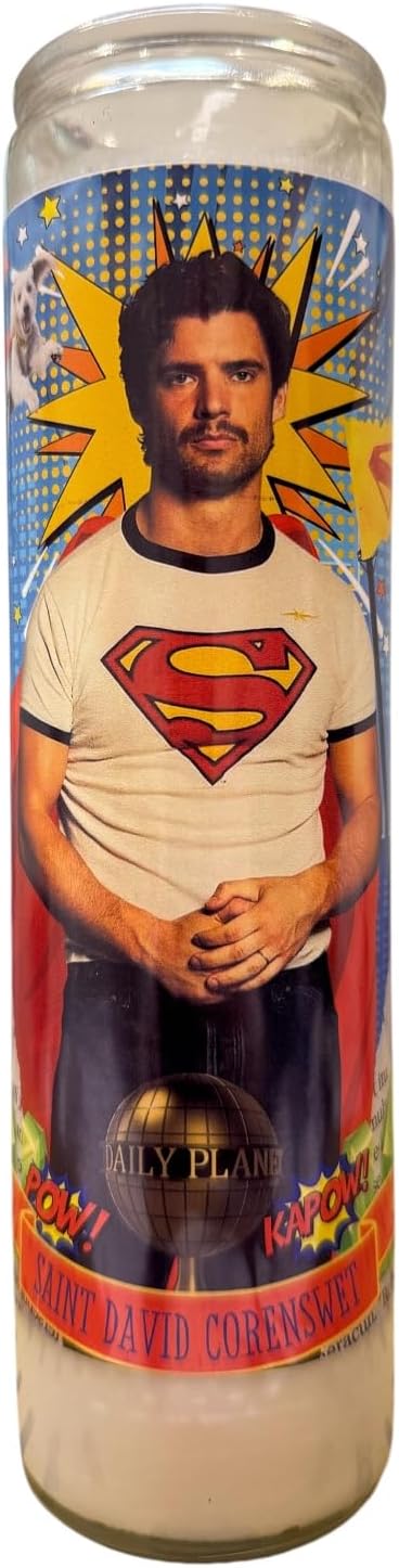 David Corenswet Superman Devotional Prayer Candle