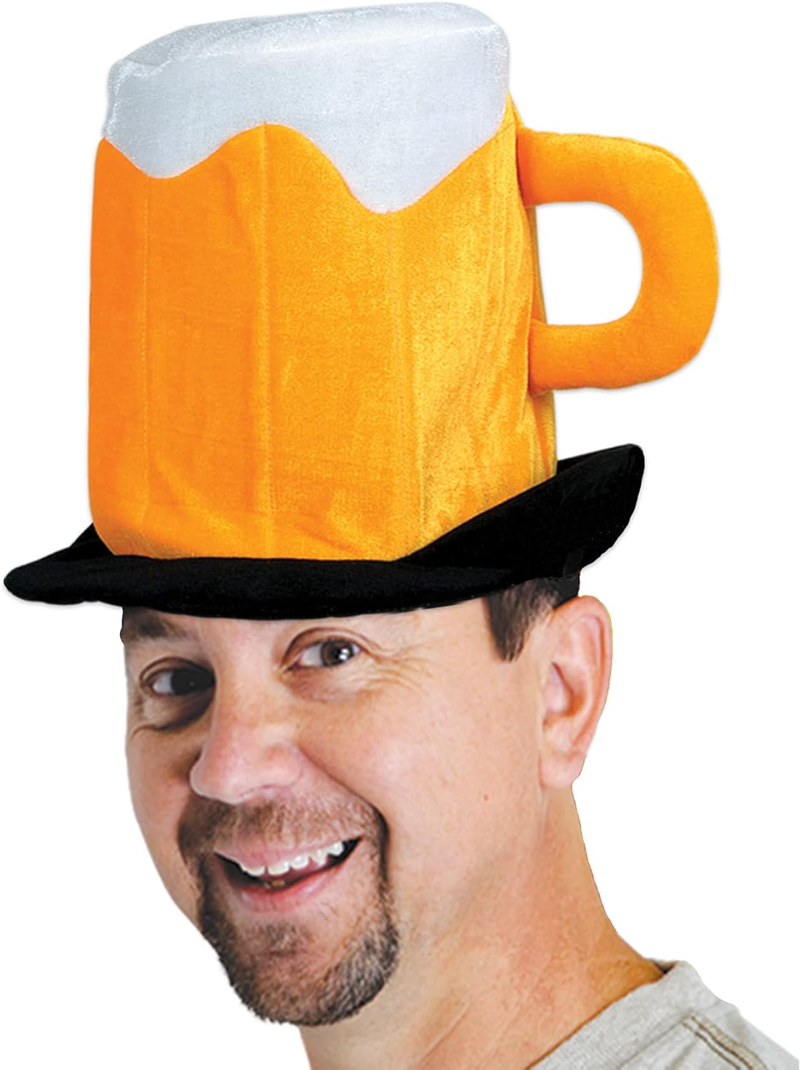 Plush Beer Mug Hat for Parties