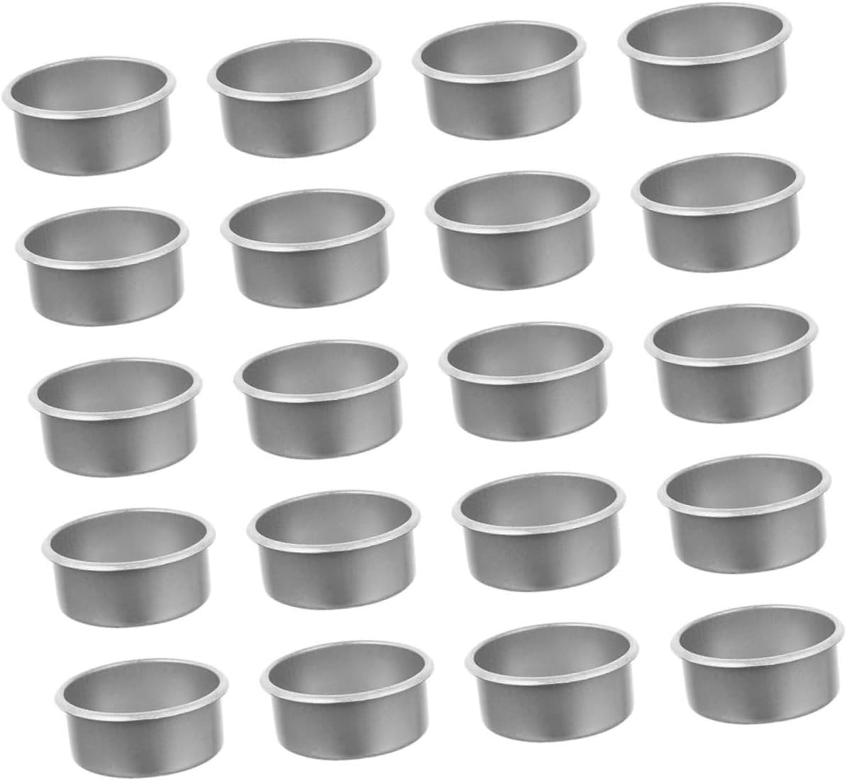 Cabilock 24Pcs Iron Candle Cups for DIY Decorations