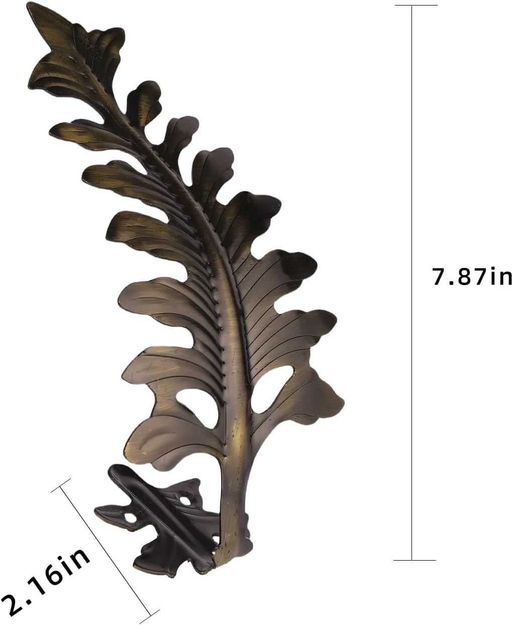 SUQ I OME Bronze Leaf Curtain Holdbacks 2 Pcs