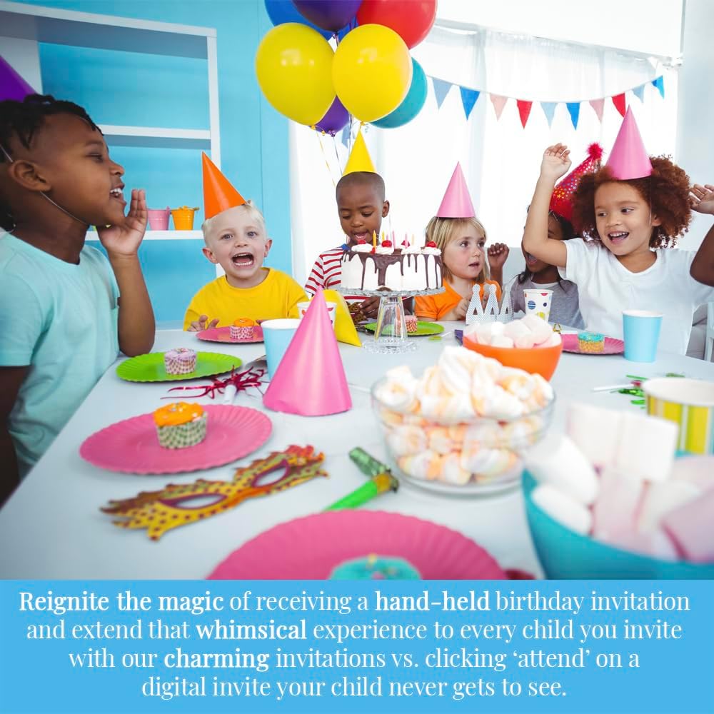 Cosmic Bowling Party Invites 20 5x7 Fill In Cards