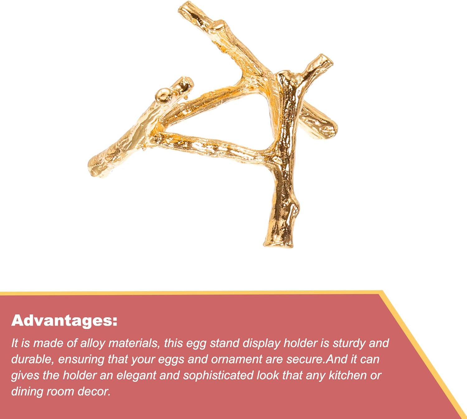 MECCANIXITY Gold Alloy Egg Sphere Display Holder