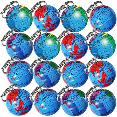 ArtCreativity Globe Keychains for Kids Set of 12
