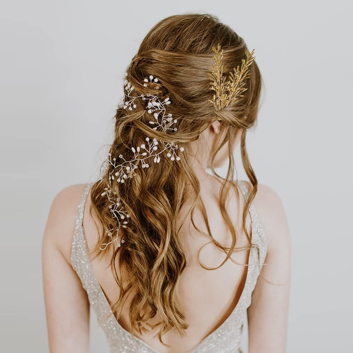 Yountor 100pcs Gold Artificial Flower Filler for Floating Candles
