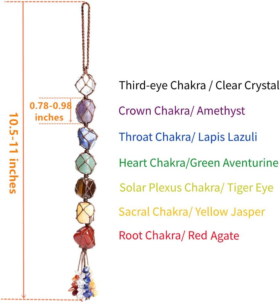 7 Chakra Crystal Window Car Hanging Ornaments