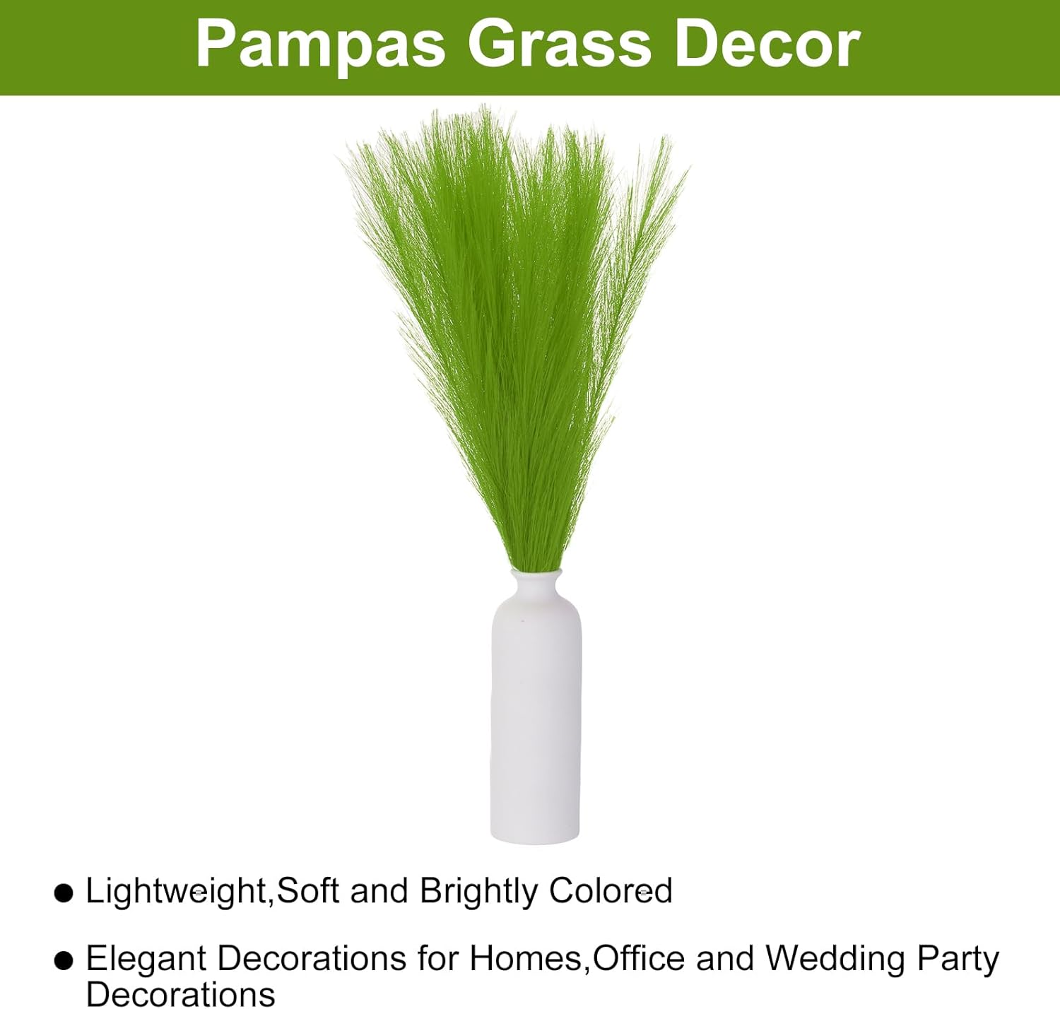 MECCANIXITY 30PCS Artificial Pampas Grass Decor 61cm