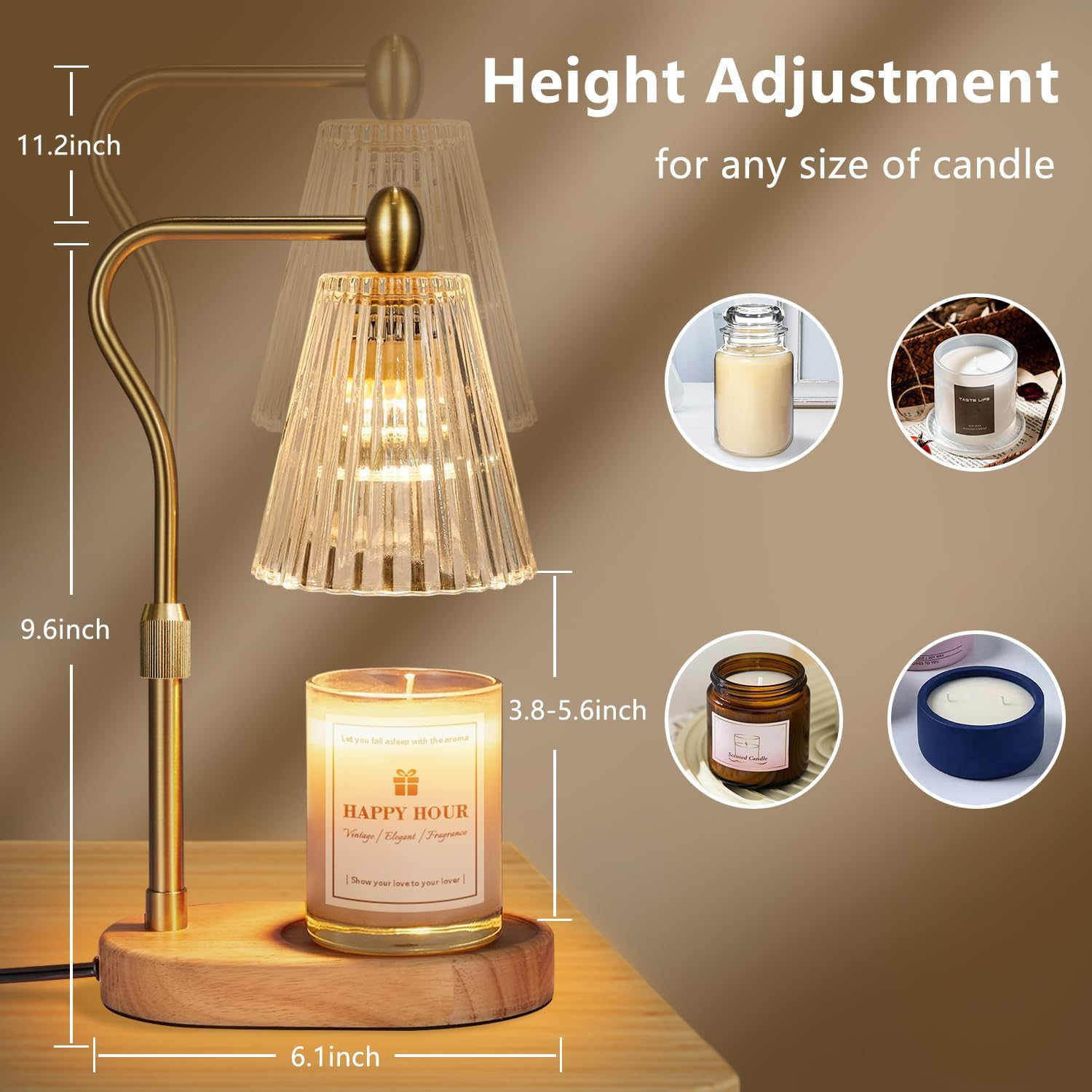 Imenlox Candle Warmer Lamp with Timer and Dimmer