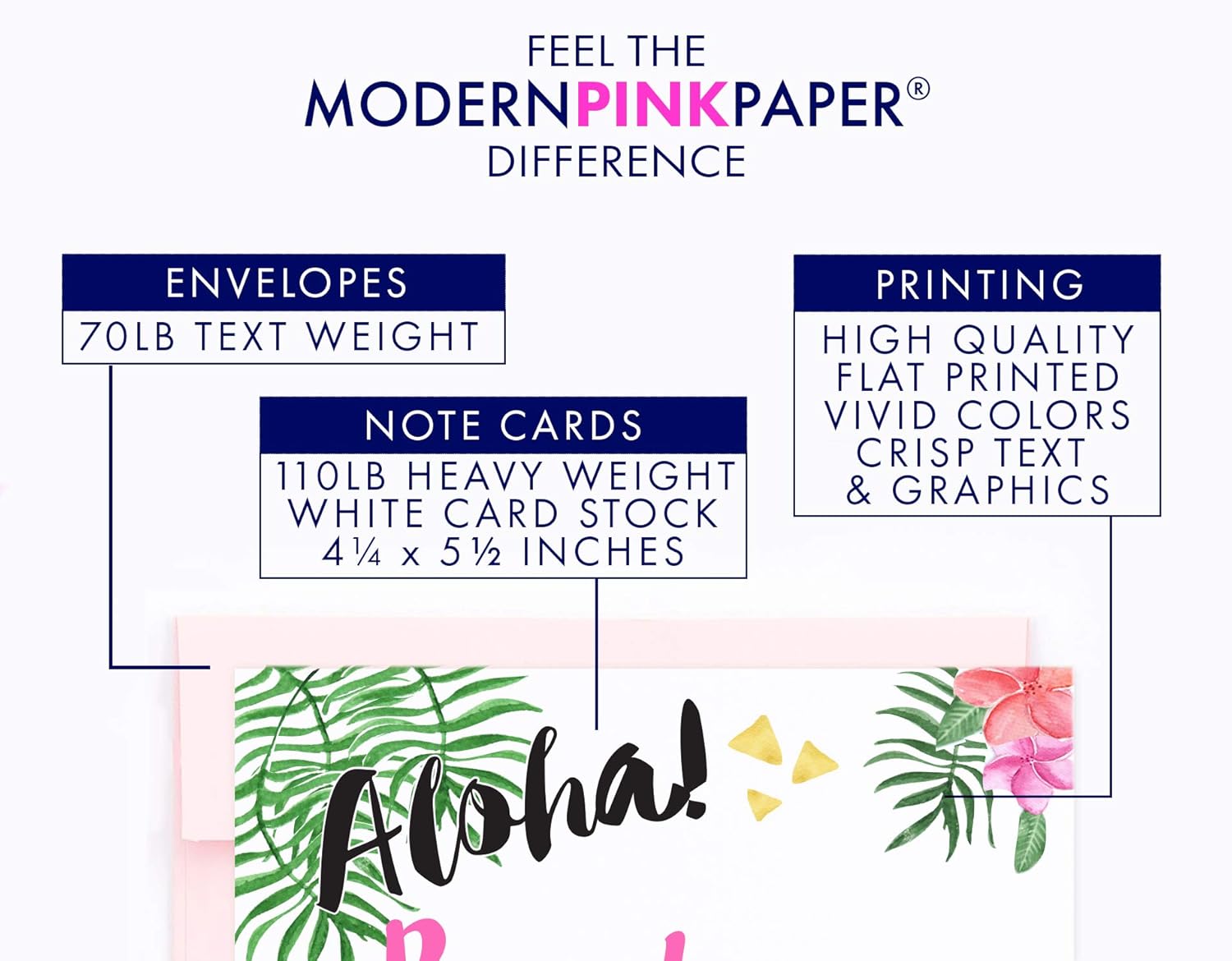 Modern Pink Winter Save the Date Cards With Envelopes