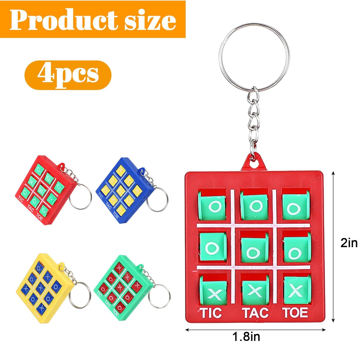 Mabor XO Tac-Toe Keychain Game for Goodie Bags