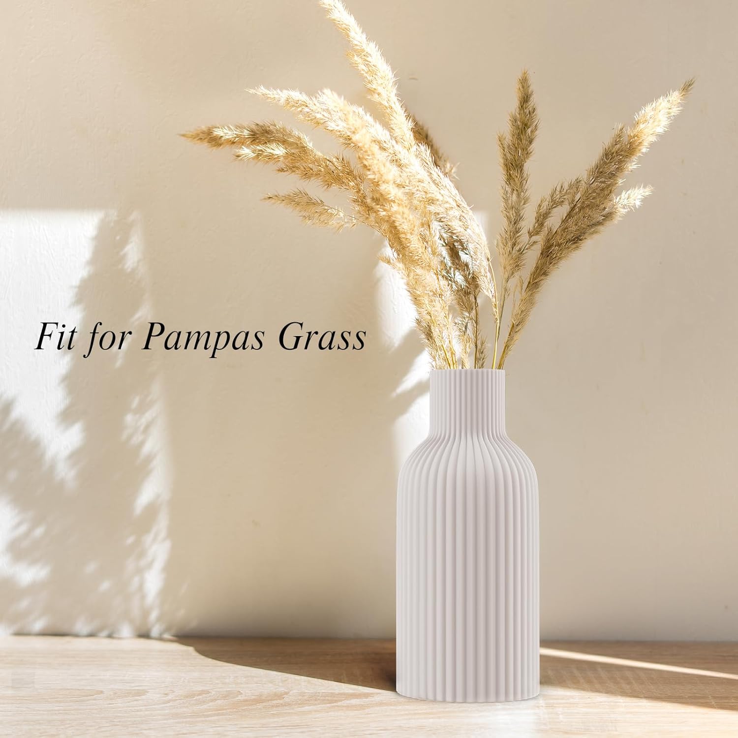 White Ceramic Vase for Modern Home Decor