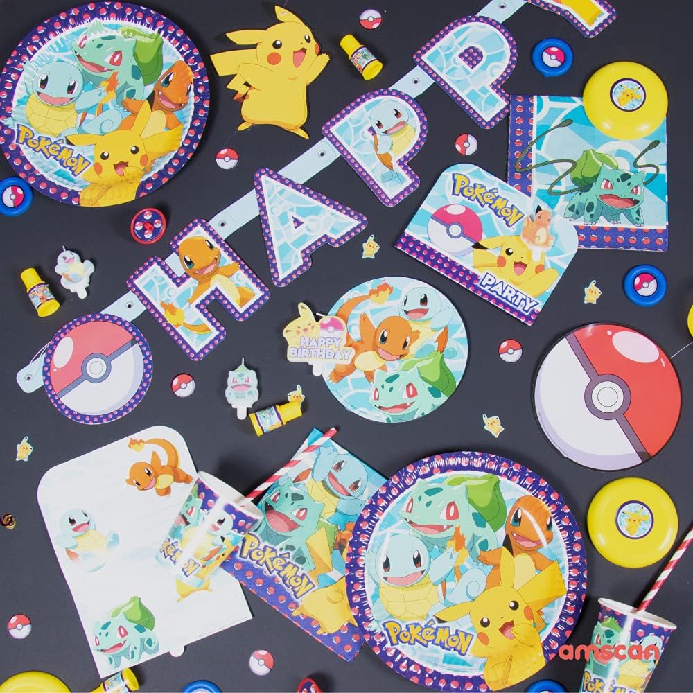 Amscan Pokmon Party Invitations 8 Pack