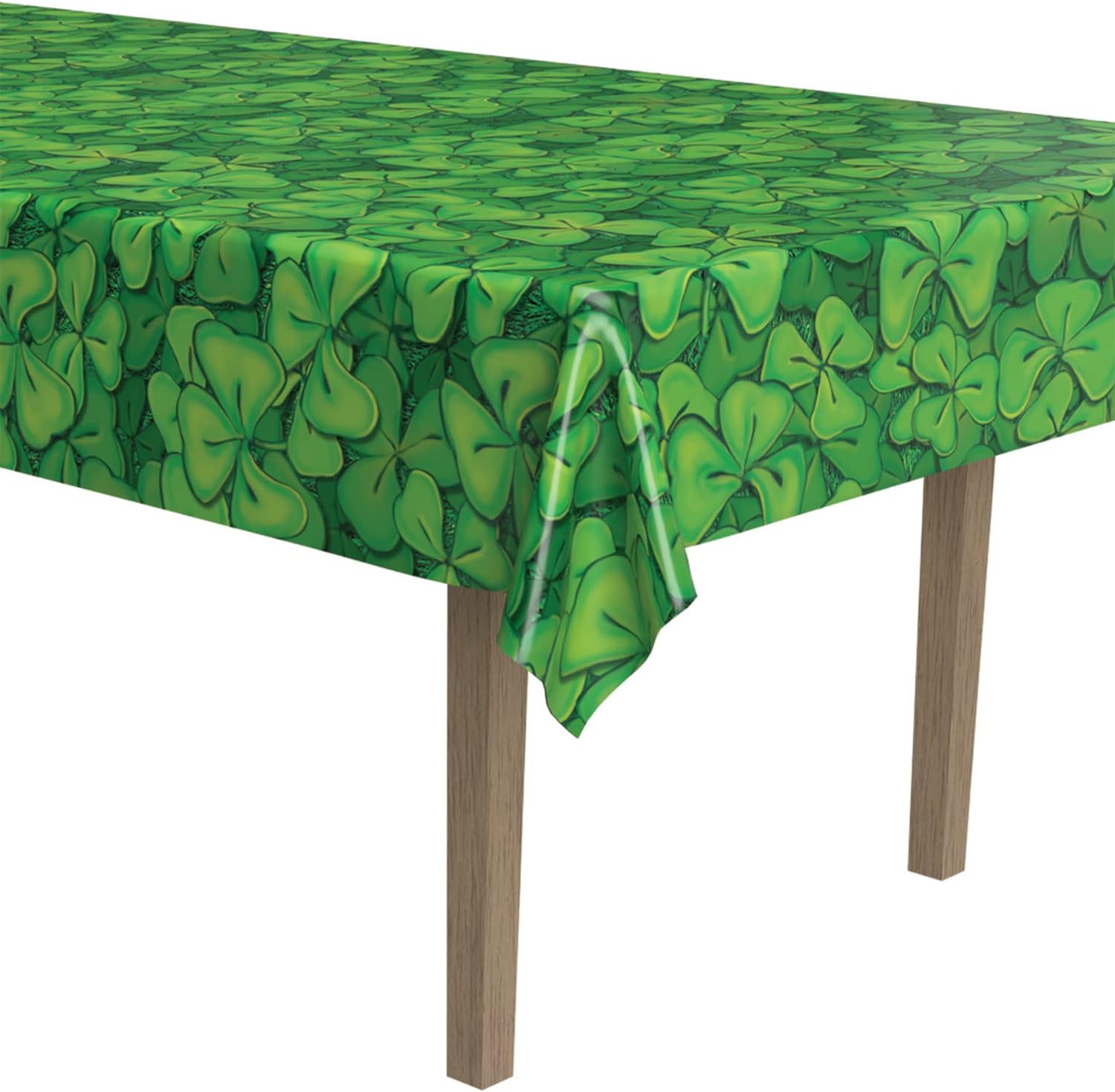 Beistle Shamrock Table Cover for St Patricks Day