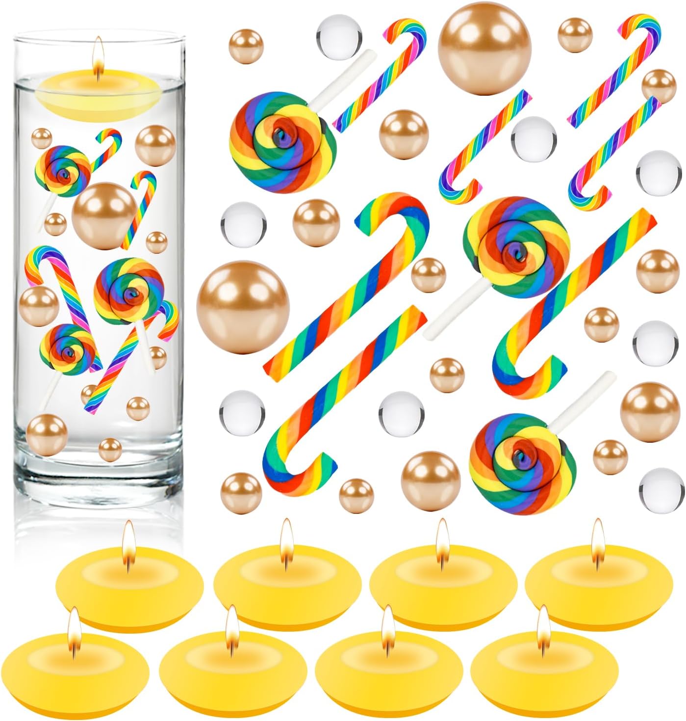 MagicLub 4114 Pcs Christmas Vase Filler Decor Set