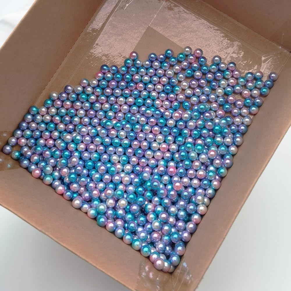 1100 pcs Gradient ABS Faux Pearls for Vase Fillers