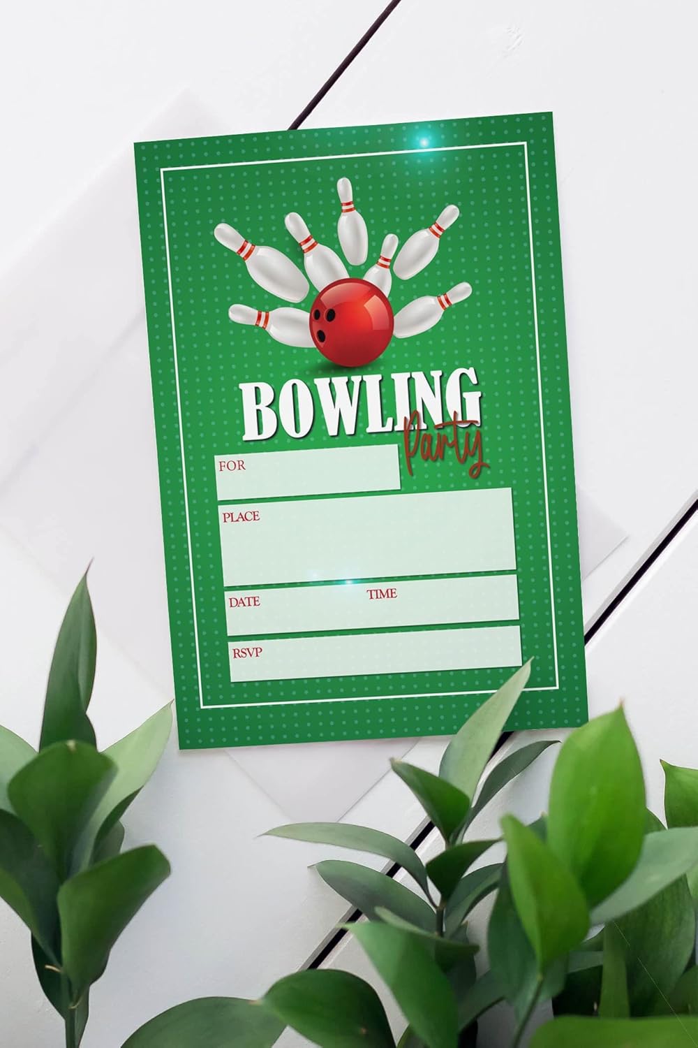 Stonehouse Collection Bowling Party Invites 25 Lucky Strike Theme
