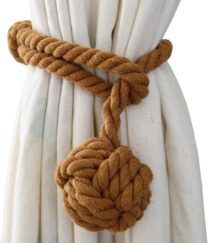 Melaluxe 4 Pack Curtain Tiebacks Heavy Duty 1