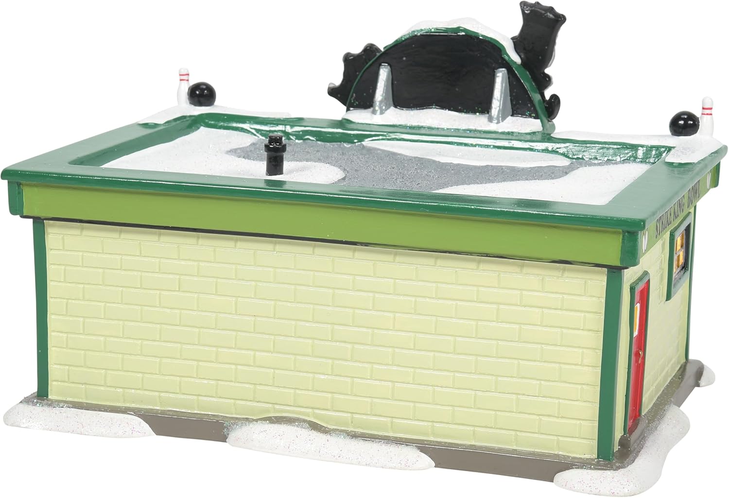Department 56 Peanuts Village Strike King Bowling Alley Building