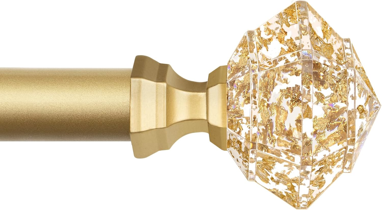 TONIAL Telescoping Curtain Rods 32-58 Inch Luxury Gold