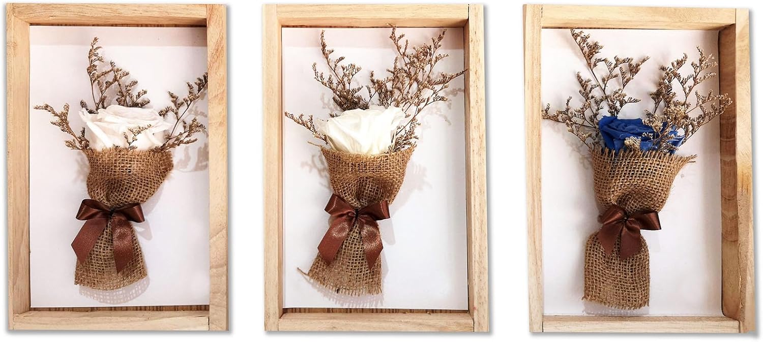 PATIKIL 6x8 Shadow Box Frame White Wooden