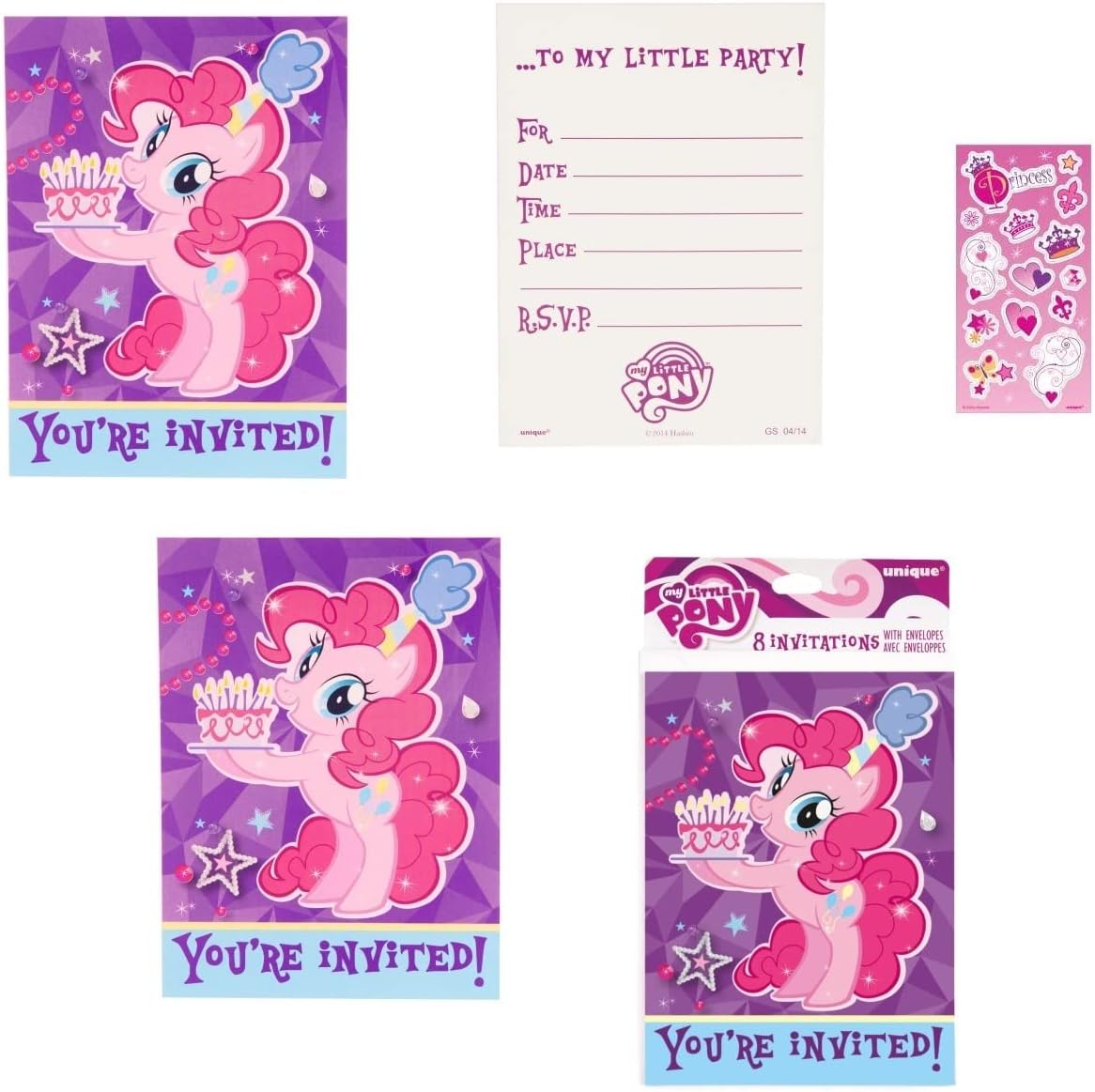 Unique My Little Pony Party Invitations Bundle