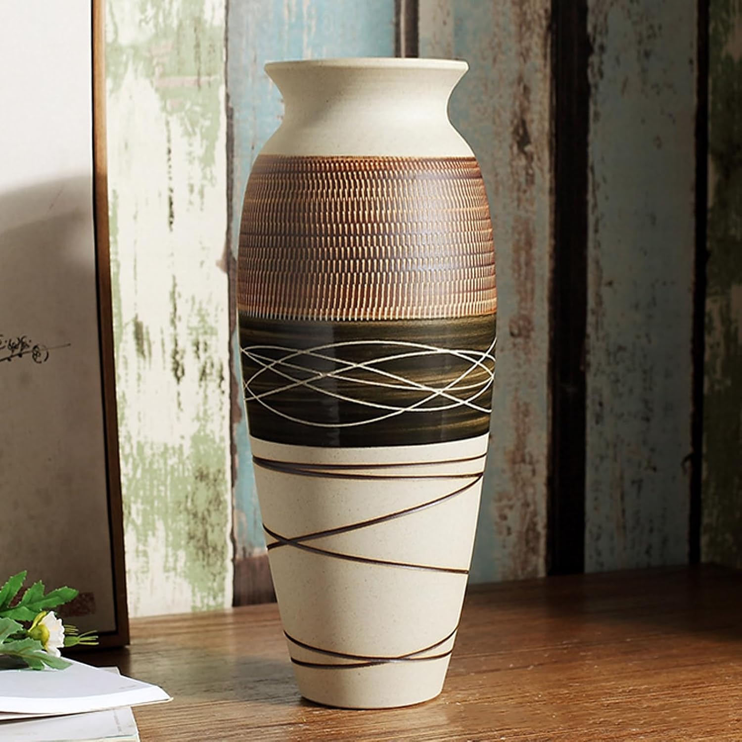 Ceramic Rustic Farmhouse Vase 126 Inches Tall