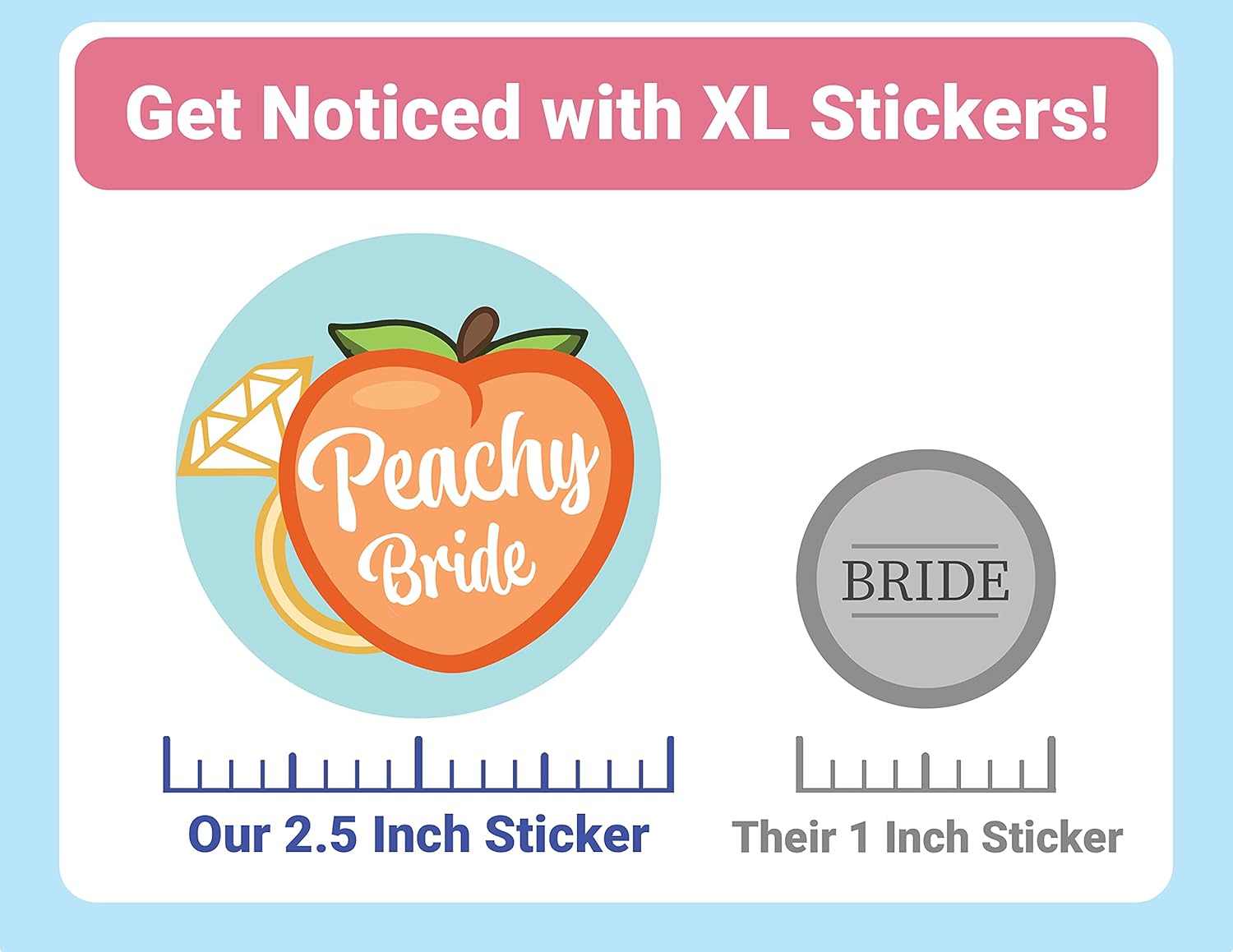 ELLOPI 12Pc Glossy Savannah Bachelorette Stickers
