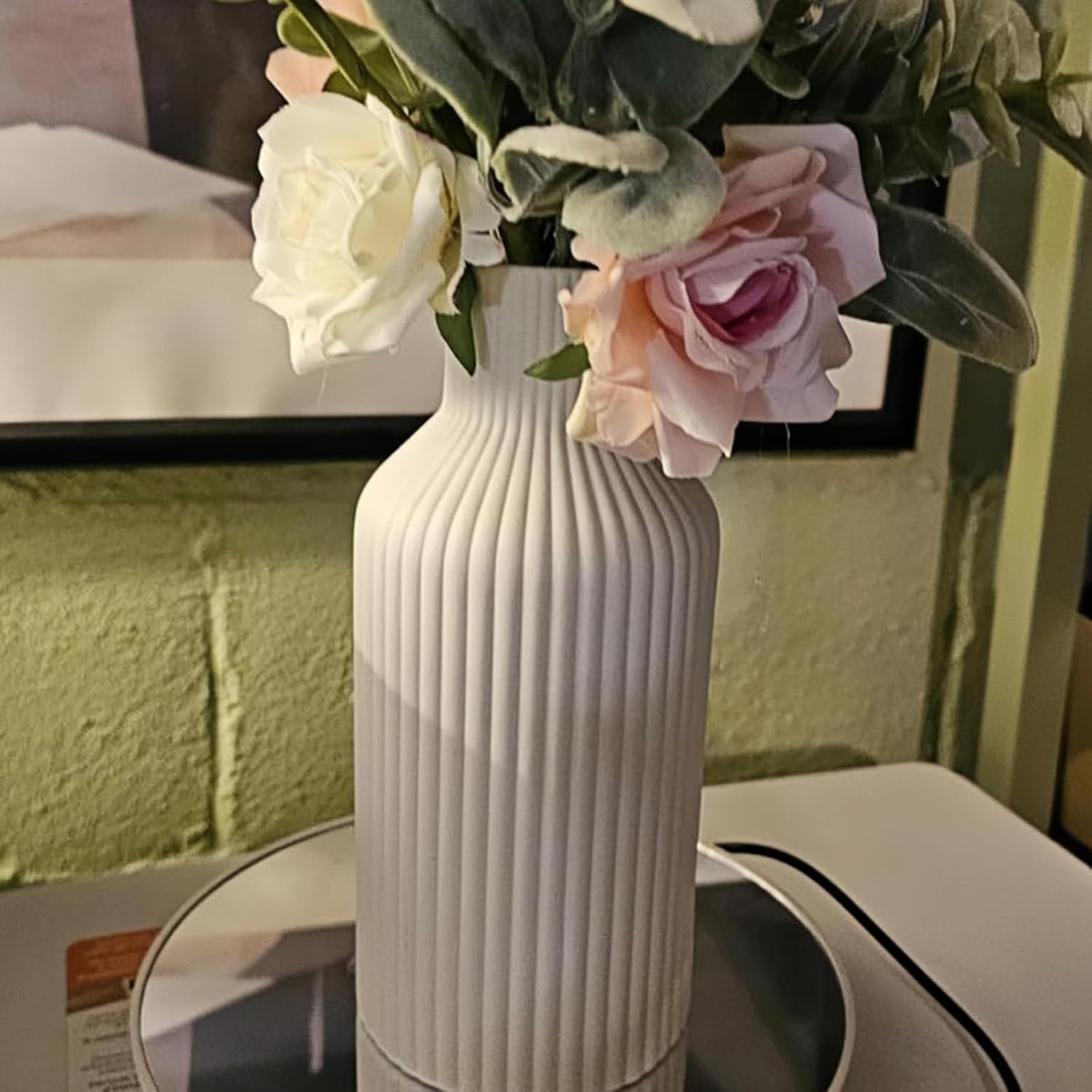 White Ceramic Vase for Modern Home Decor