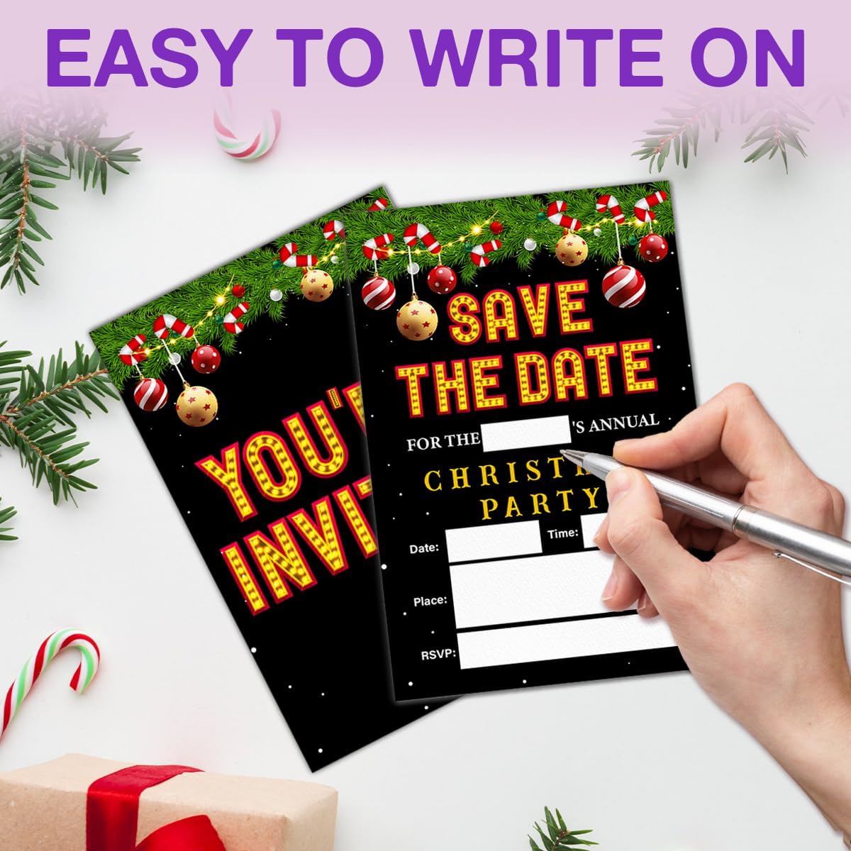 LyoGao Christmas Party Invitations 20 Pack
