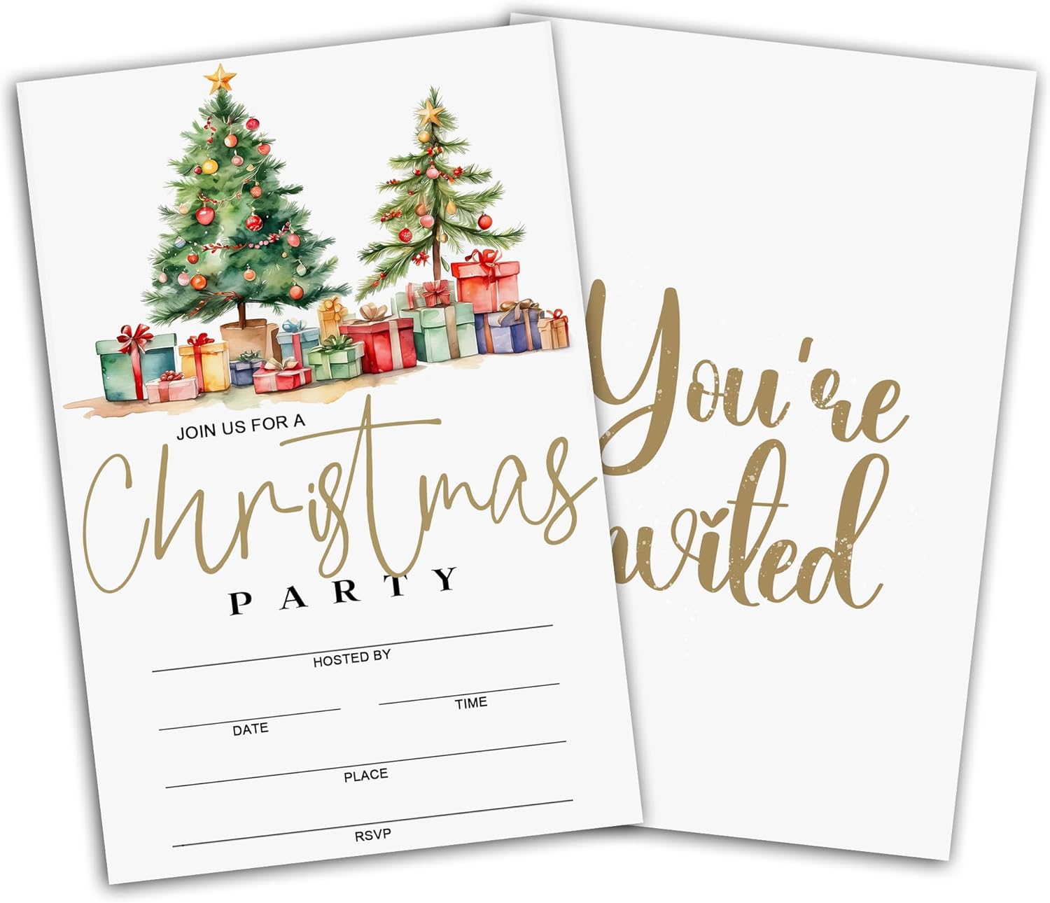 5 X 7 Christmas Party Invitations With Envelopes