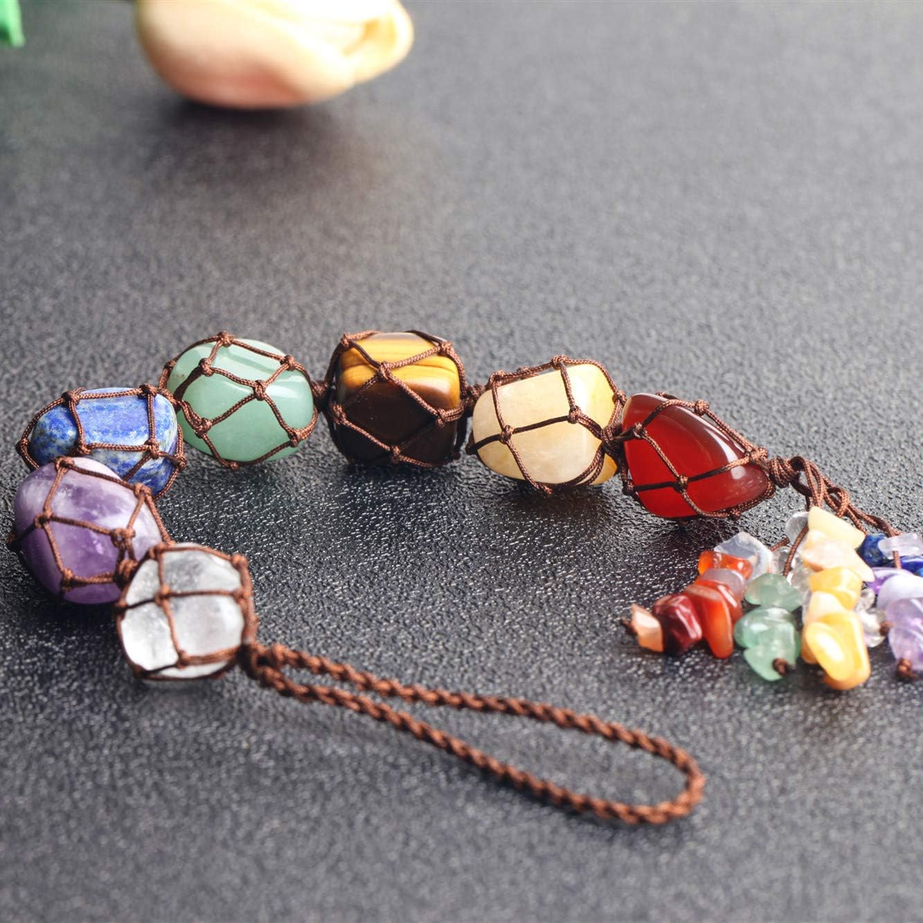 7 Chakra Crystal Window Car Hanging Ornaments