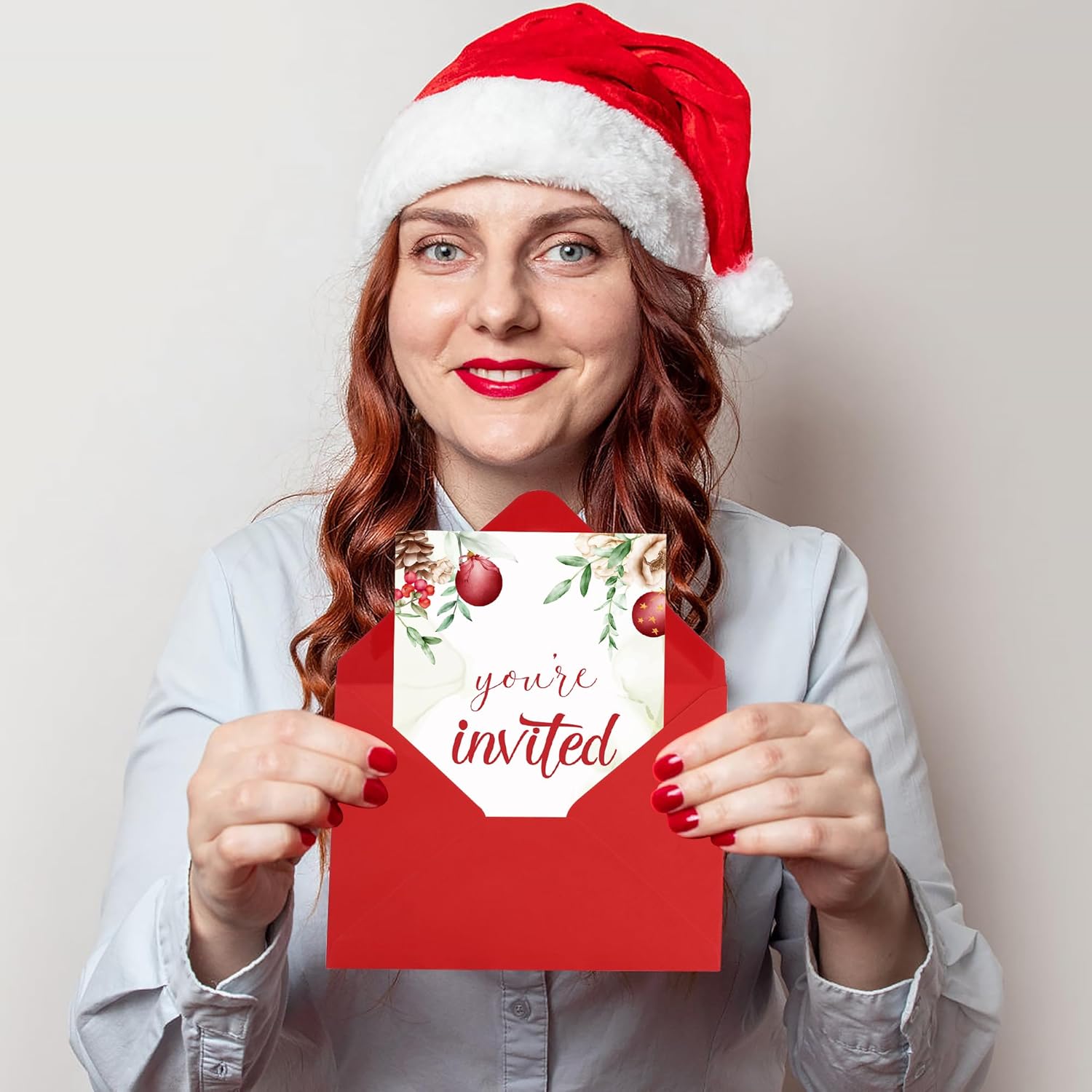 30 Pack Christmas Party Invites with Envelopes