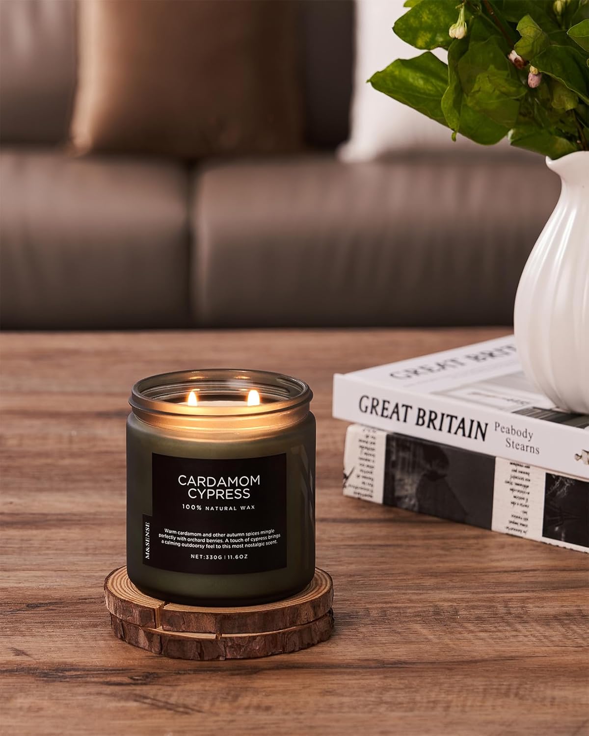 MSENSE Cardamon Cypress 2 Wick Jar Candle 116oz