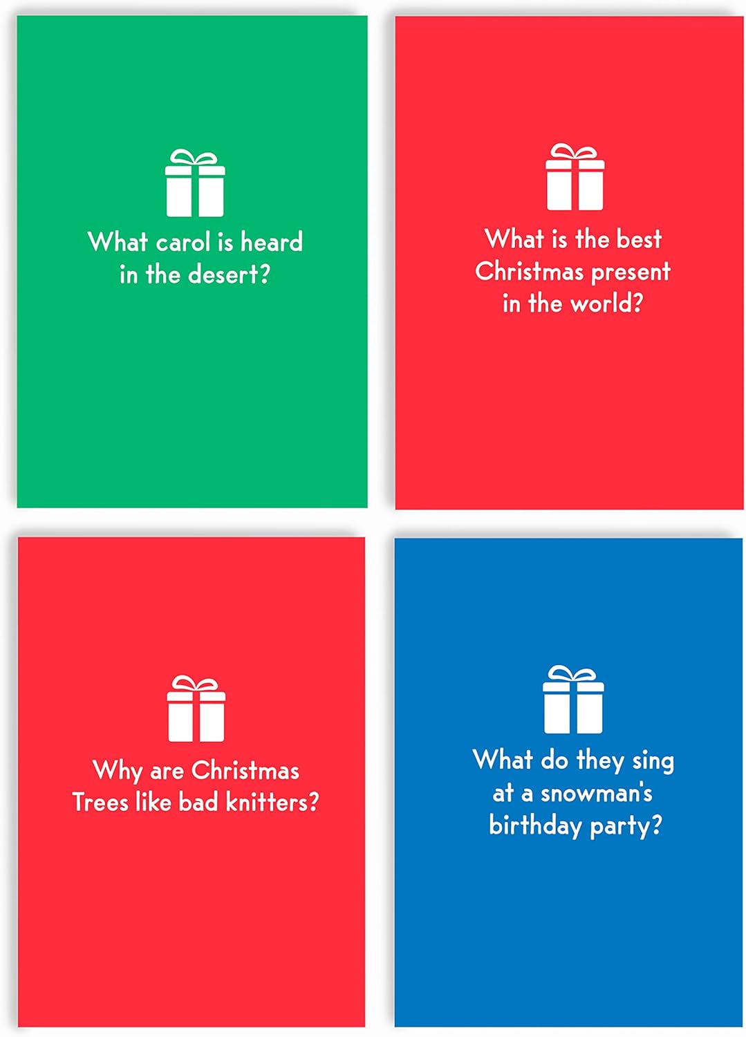 Huxters Christmas Cracker Jokes Cards Pack of 8