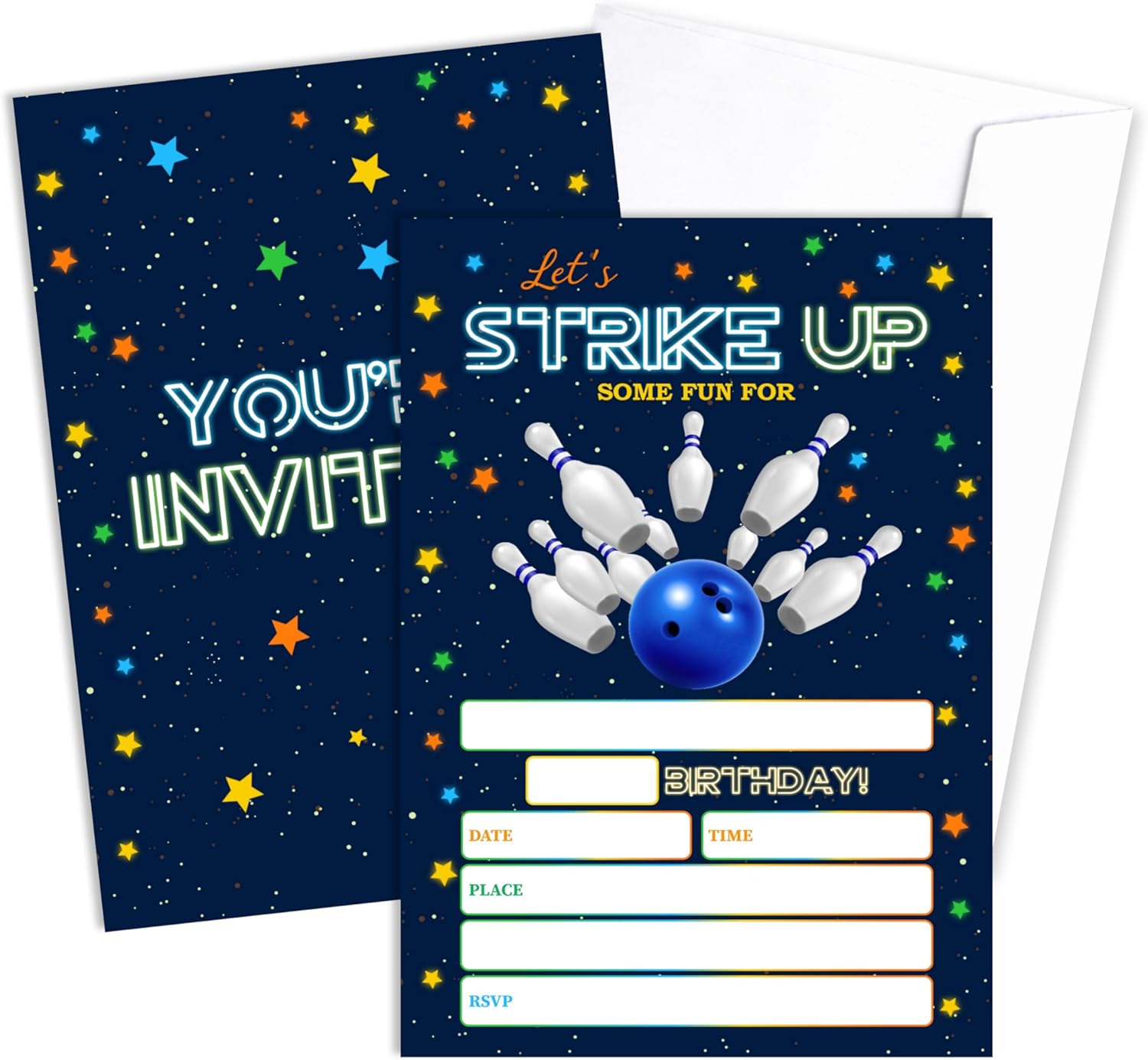 Gaming Birthday Invitations with Envelopes