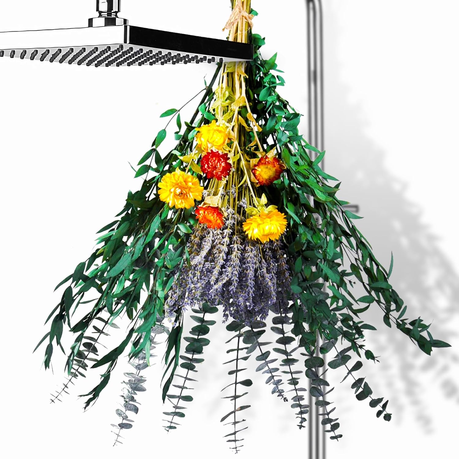 Eucalyptus and Lavender Dried Flower Bundle for Shower Decor