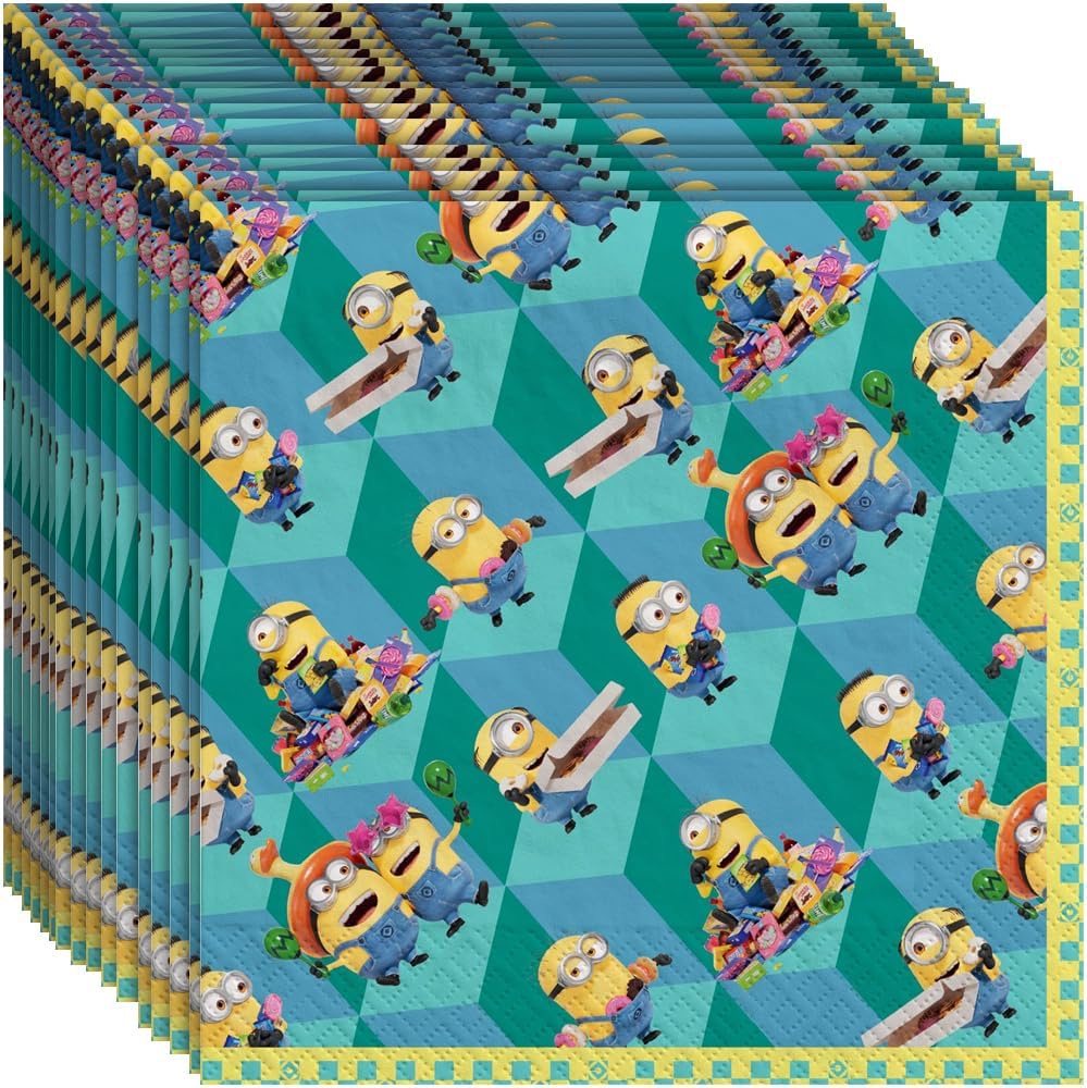 Despicable Me Multicolor Napkins 65x65 16 Count