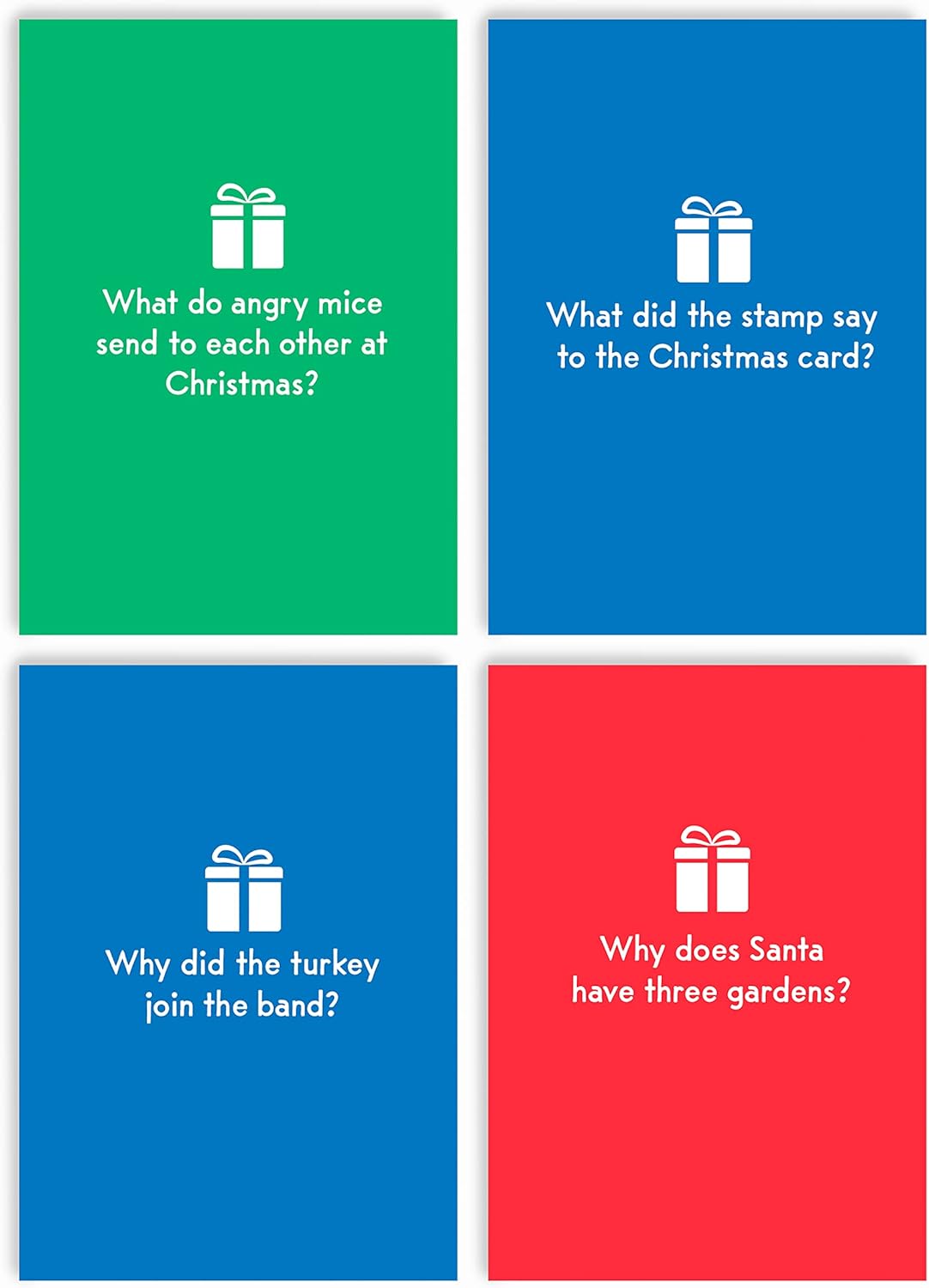 Huxters Christmas Cracker Jokes Cards Pack of 8