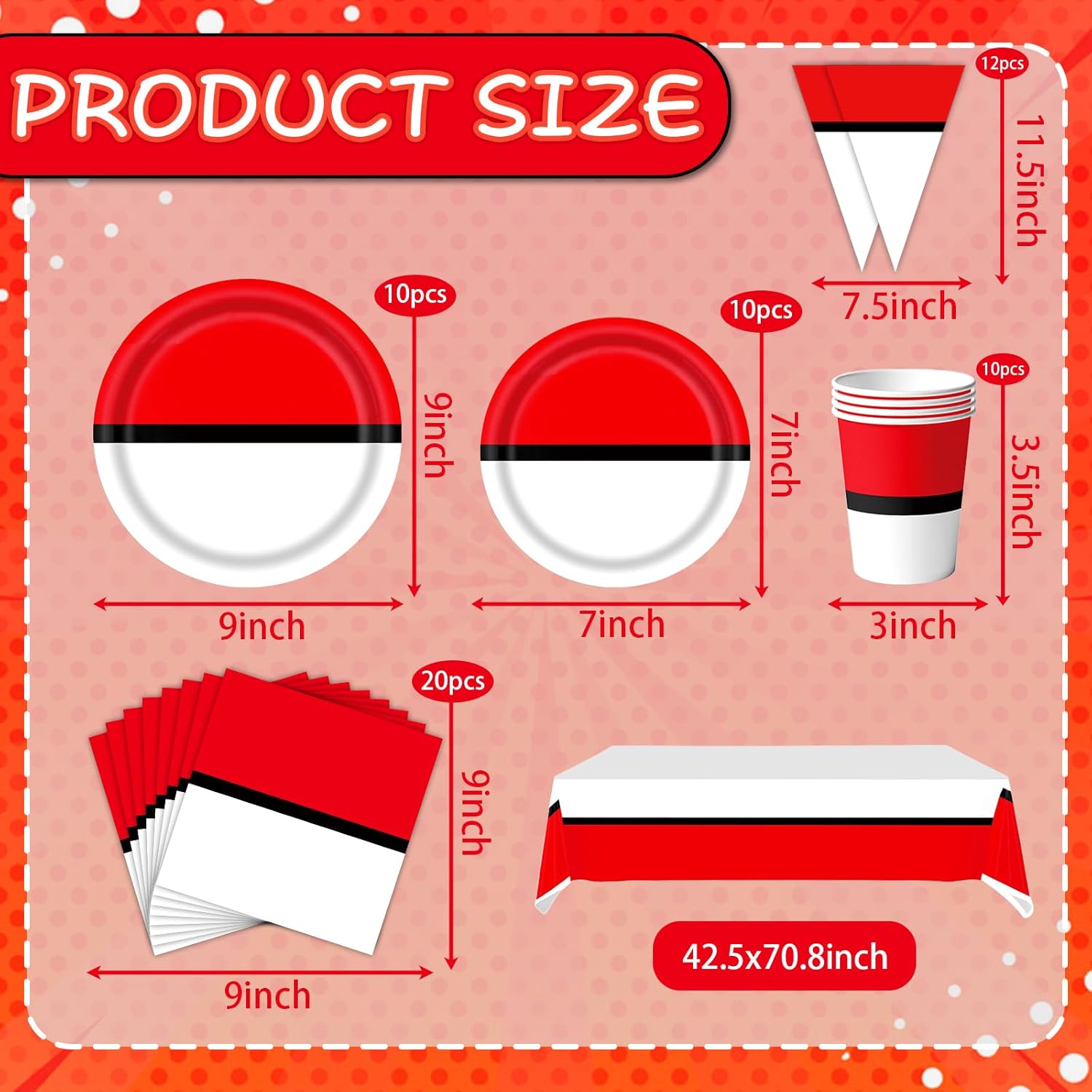 76 Pcs Cartoon Animation Birthday Party Supplies Plates