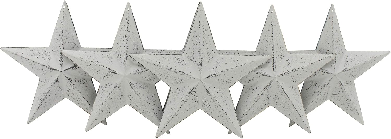 Country Rustic Barn Star Wall Decor Set of 6