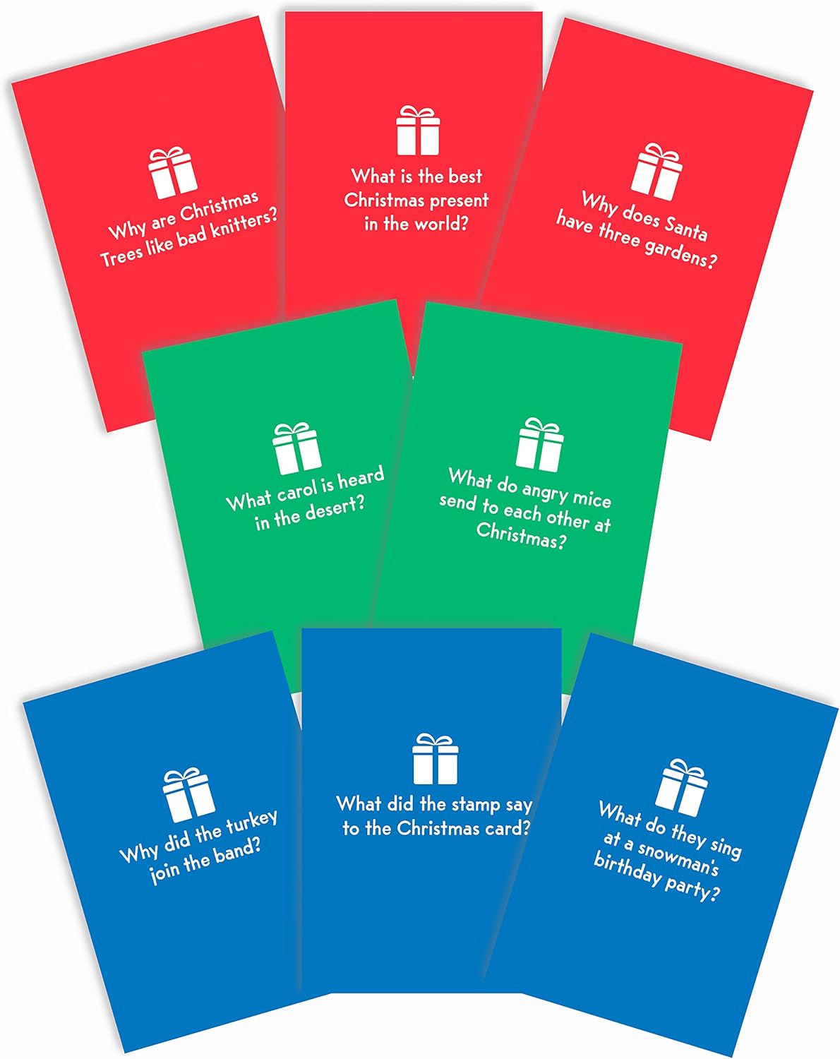 Huxters Christmas Cracker Jokes Cards Pack of 8