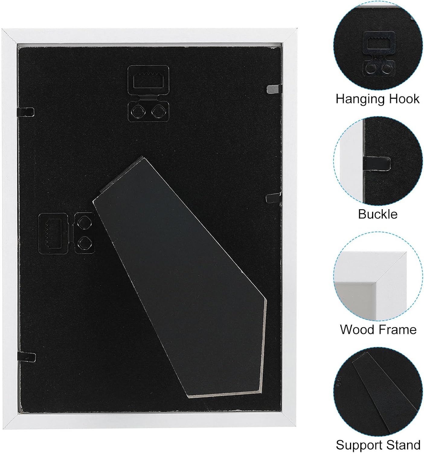 PATIKIL 6x8 Shadow Box Frame White Wooden