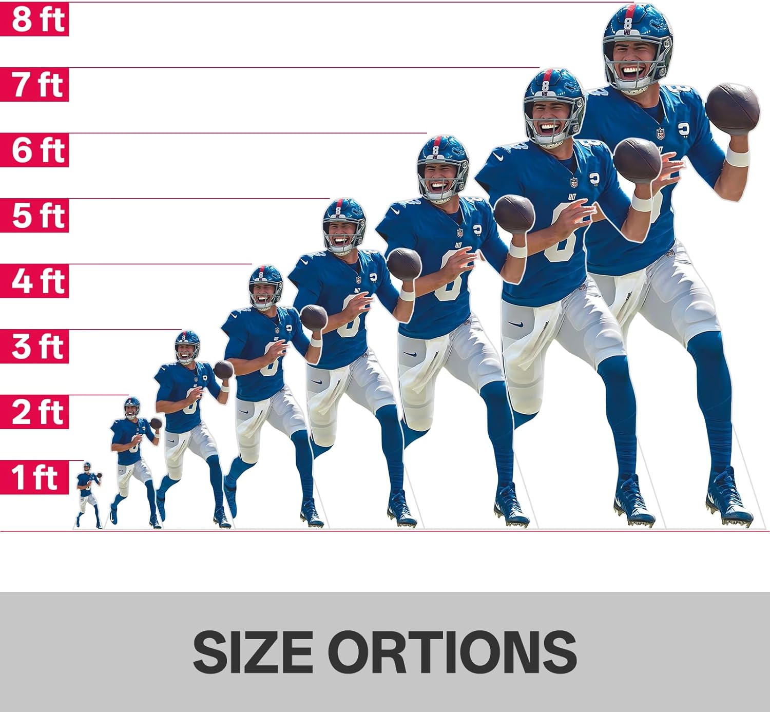 Custom Life Size Cardboard Cutout - 1-8ft Tall 1 PC